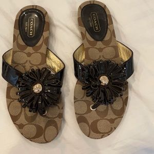 Coach flip flops